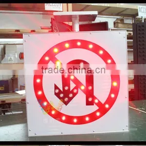 Wholesale Price no U Turning Solar Powered International Traffic Sign thumbnail-1