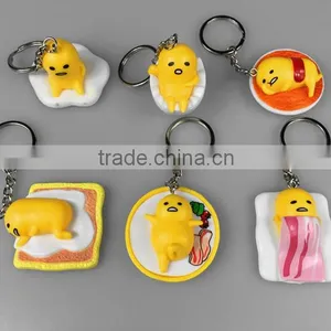 Japan Cartoon Lazy Egg Keychains, Custom Made Metal Keychains, Custom Made Metal Keychains thumbnail-1