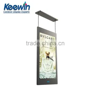 Silver Vertical Hang Double-faced Different Brightness Advertising Display thumbnail-2
