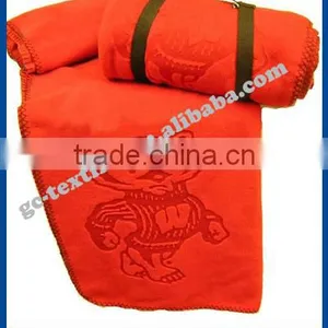 Solid Embossed Polar Fleece Blanket thumbnail-1