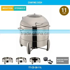 Electric Buffet Warmer - 11 L, Glass Cover, Hydraulic Hinge, TT-CD-30-11L thumbnail-1