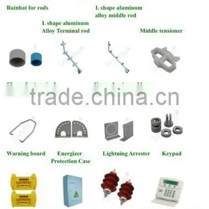 Lanstar Best Price Electric Fence Accessories Insulator,cable,warning Sign thumbnail-1