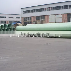 FRP Pipes and Fittings Filament Winding FRP Pipe With Sand Filler thumbnail-1