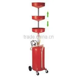 18-GALLON OIL DRAINER (SELF EVACUATING) Heavy Duty 15" 5.5" Receive Funnel Extends From 46" to 76" Two 6" Fixed Axle Wheels, thumbnail-1