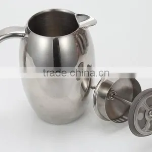 Round Shape Colorful Stainless Steel Unique Coffee Press Maker(MSUB) thumbnail-2
