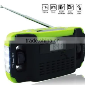 Hight Quality Low Price Crank Hand Solar Powered Radio AM/FM thumbnail-2