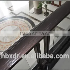 Wire Drawing /sandblasting / Powder Coated Bronze Anodized Surface Treatment Aluminium Profiles thumbnail-2