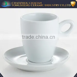 145ML French Style Elegant Porcelain Cafe Cup and Saucer Bulk Price thumbnail-1