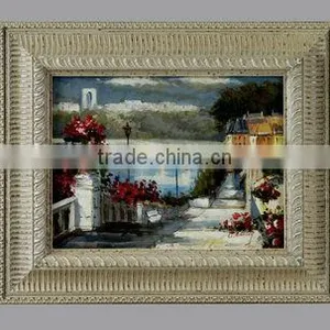 Classical Home Antique Decorativ Solid Wood Frame Oil Painting thumbnail-1