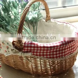 Oval Wicker Easter Egg Baskets Wholesale Easter Wicker Gift Basket thumbnail-1