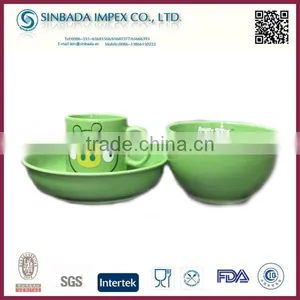 2015 New Design Ceramic Products, Children Bowl Plate Mug Dinner Set thumbnail-1