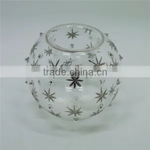 Mercury Round Glass Tealight Candle Holder Made in China thumbnail-3