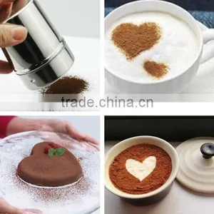 CY182 Stainless Steel Powder Sieve Spray Powder Sugar Sieve Cans Tube Barrel Flour Cooking Tools thumbnail-1