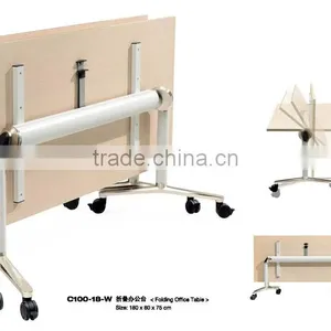 Quality Modern Multifunctional Simple Folding Movable Conference Table Tradining Table LQ-CFT005 thumbnail-1