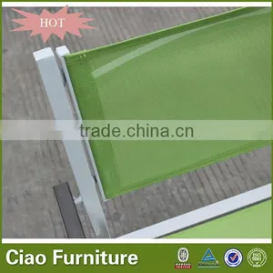 Modern Garden Mesh Fabric Chair Plastic Wooden Arm Chair thumbnail-3