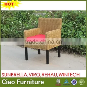 Round Rattan Aluminum Outdoor Wicker Chair thumbnail-1