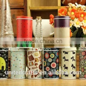 8Pcs Tin Tea Box Mini Coffee Box/ Toothpick Box/cute Storage Box/ Storage Case thumbnail-1