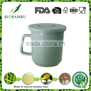 Fashional Popular Hot Design Bamboo Fiber Tea Cup With Lid thumbnail-1