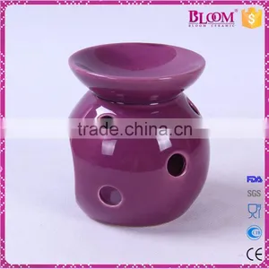 Simple Desgin Purple Ceramic Round Wax Burner thumbnail-3