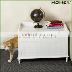 Function End Table Cat Cage Wood Pet House Homex_BSCI Factory thumbnail-1