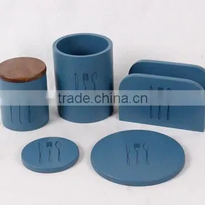 Hot Sale Kitchen Accessories Novel Concrete Tissue Holder / Knife Holder for Wholesale thumbnail-6
