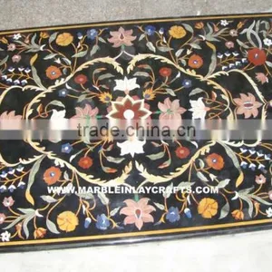 Marble Inlay Dining Table Top, Marble Table Top thumbnail-1