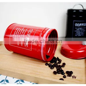New Stylish Glossy Metal Sealed Coffee Tea Sugar Tin Canister thumbnail-2