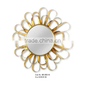 Flower Shaped Wall Hanging Mirror/ Iron Decorative Mirror thumbnail-1