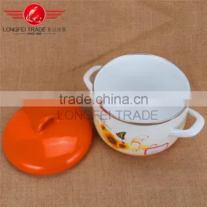 Hot Selling Enamel Casserole / Enamel Cookware Flower Pot thumbnail-5