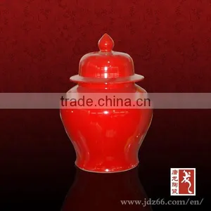 Modern Style Red Glazed Antique Honey Jars Made in China thumbnail-1