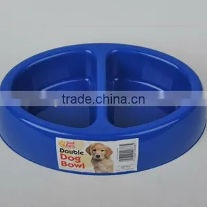 2grid Oval Shape Cheap Plastic Pet Bowl/dog Bowl/cat Bowl thumbnail-1