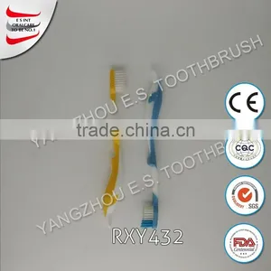 Hotel Travel Use Bamboo Holder for Toothbrush With Micro Brush thumbnail-1