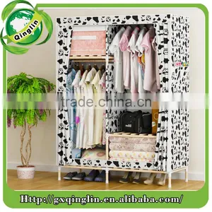 Used Clothing Hanging Plastic Wardrobe Shoe Storage Made From Hard Wood thumbnail-4