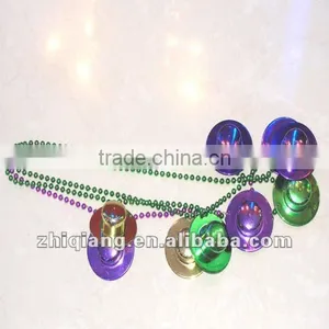 Mardi Gras Beaded Necklace thumbnail-1