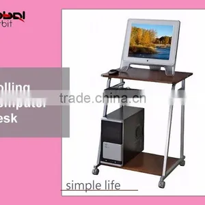 Glass Desktop Design Study Cum Modern Computer Table thumbnail-5