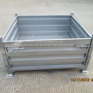 Logistics Stackable Steel Pallet Box Wire Container Heavy Duty thumbnail-1