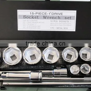 Y03073 15PC 1"DR 36-80mm Impact Box Socket Set thumbnail-1