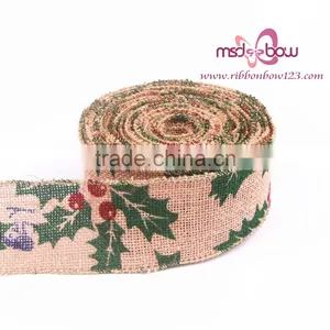 MSD Decorative Jute Burlap Ribbon With Flowers Jute Ribbon thumbnail-1