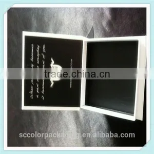 2015 Newest Garment Tie Packaging Box With Logo Hot Black Foil , Packaging Box For Gift thumbnail-4