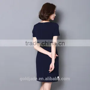 2016 Wholesale Elegant Office Ladies Mature Ladies Modern Dresses thumbnail-3