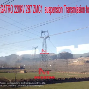MEGATRO 220KV 2B7 ZMC1 Suspension Transmission Tower thumbnail-1