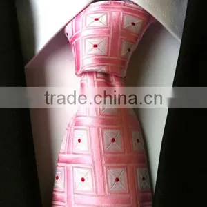 HDYF-41 Factory OEM Polyester Pink Tie for Men thumbnail-1
