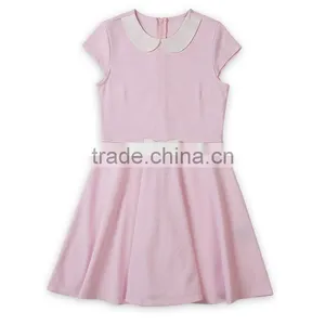 School Children's Princess Skirt 2017 Summer New Girls' Collar Dress thumbnail-4