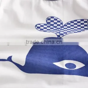 100% Cotton Boy Summer Clothes Set Kids Garment Whale Print thumbnail-4