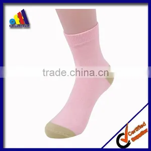 Red Color Pink Color Skin Color Cotton Student Socks thumbnail-1