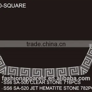 Custom Simple Line Rhinestone/Acrylic /Gem Stone Glitter Hot Fix Rhinestone for Clothing thumbnail-5