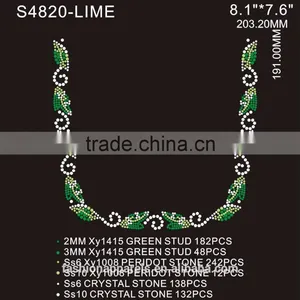 Custom Beautiful Line Rhinestone/Acrylic /Gem Stone Glitter Hot Fix Rhinestone for Clothing thumbnail-3
