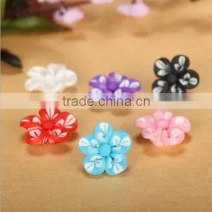 China Bead Manufacturers Polymer Clay Flower Ceramic Beads Multi Colour Rosary Bead thumbnail-1