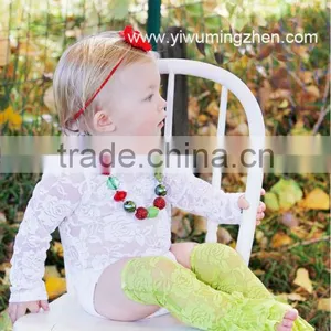 Baby Leg Warmer Lace Fabric Rose Pattern Legging Ruffles Clothing Wholesale thumbnail-1
