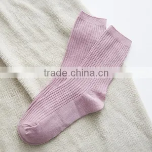 Zm33452a Bulk Wholesale Fahsion Socks Cheap Pure Color Women Cotton Socks thumbnail-6